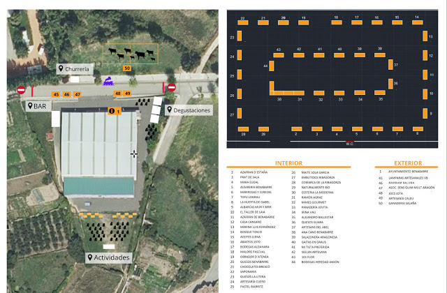 distribución estands Fira Sant Medardo 2021